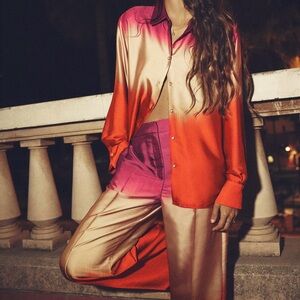 Zara Ombrè Print Shirt Size XS